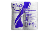 FLORA KITCHEN PAPER TOWEL ROLL 2PLY 60 SHEETS  - FOUR PACK